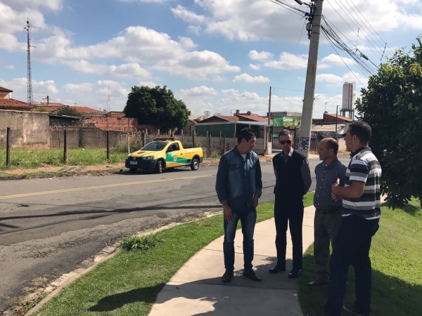 Antônio da Loja e Joel do Gás acompanharam visita de Gobbi