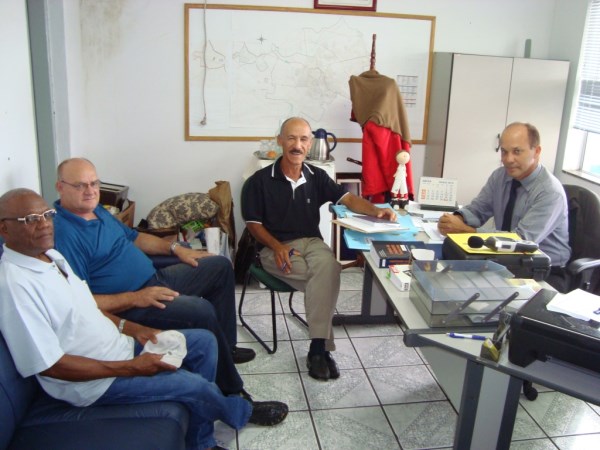 Pereira em reunião com Gobbi no início do mandato.