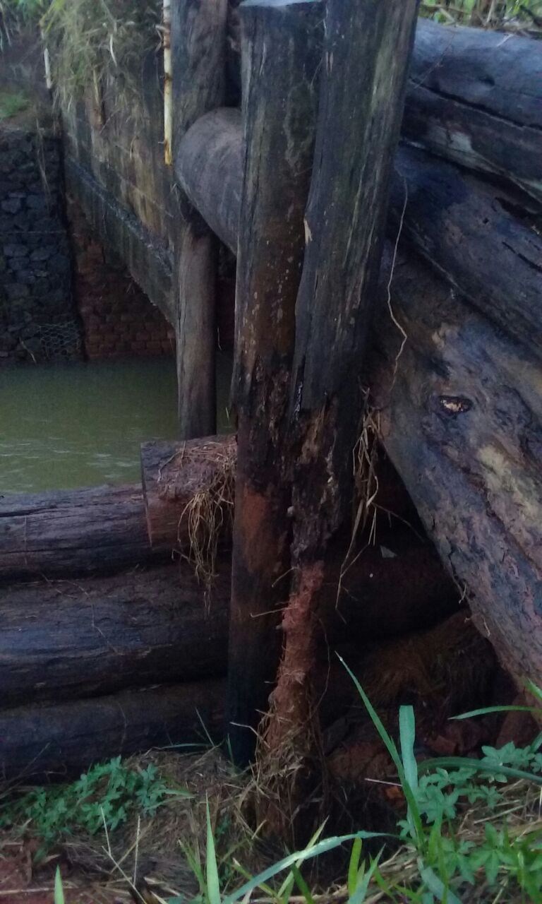 Ponte junto à represa São Luís também preocupa sitiantes