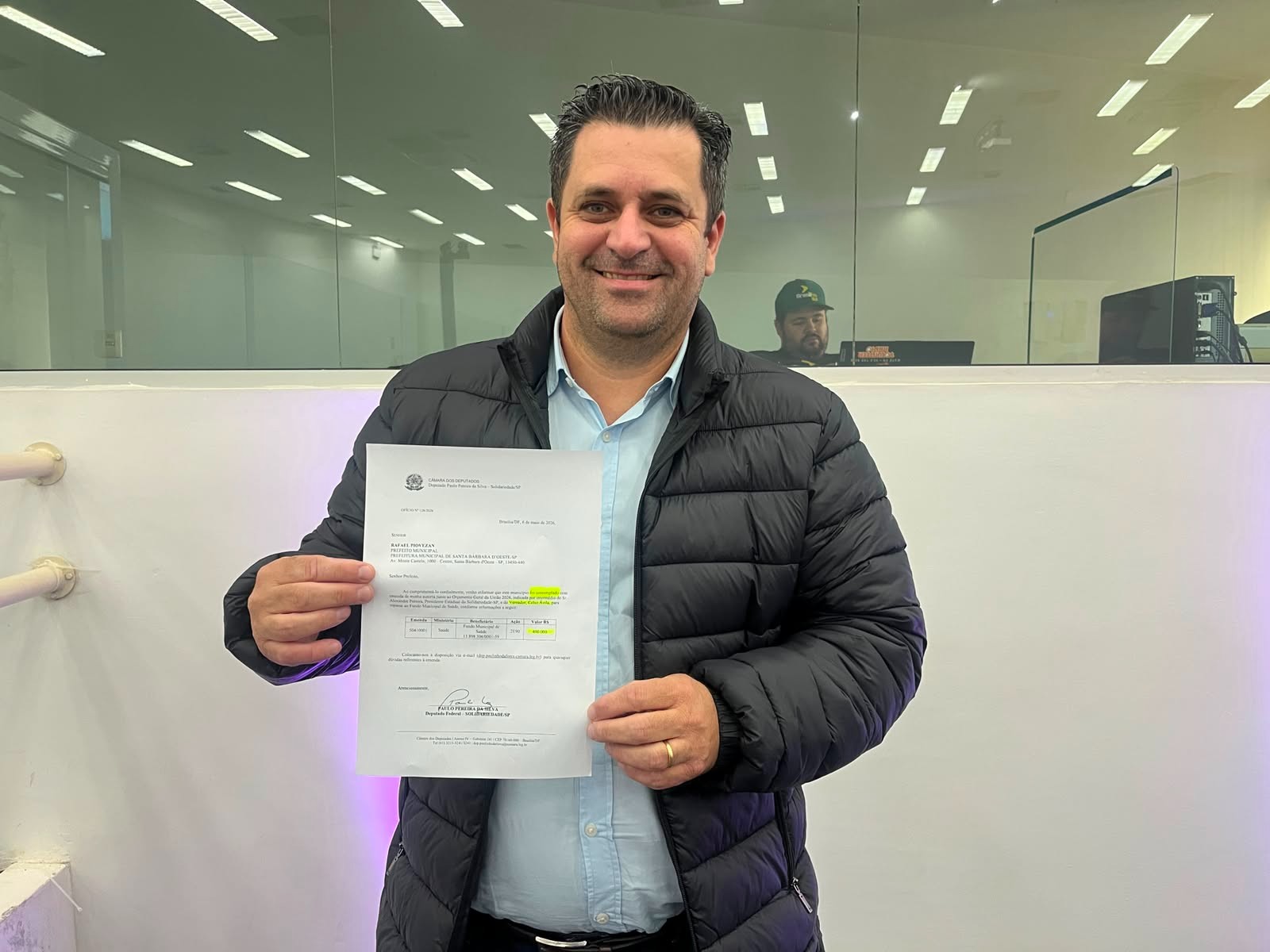 Vereador anuncia emenda de R$ 400 mil para o CETI