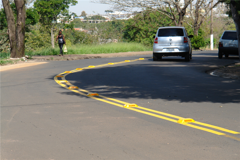 Nova sinalização deve provocar redução de velocidade e queda no índice de acidentes