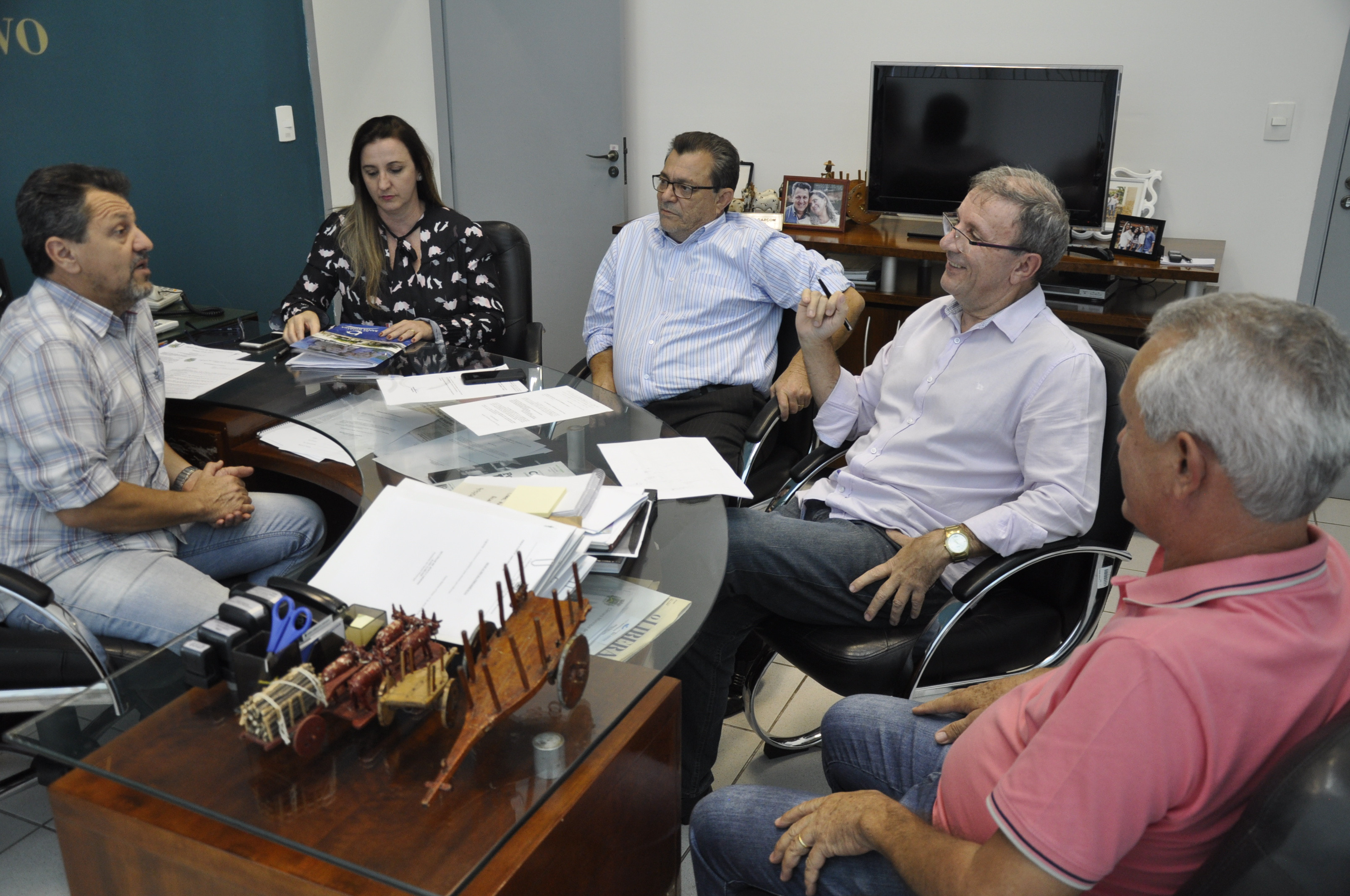 Representantes da Santa Casa conversaram com Kadu e com Celso da Bicicletaria