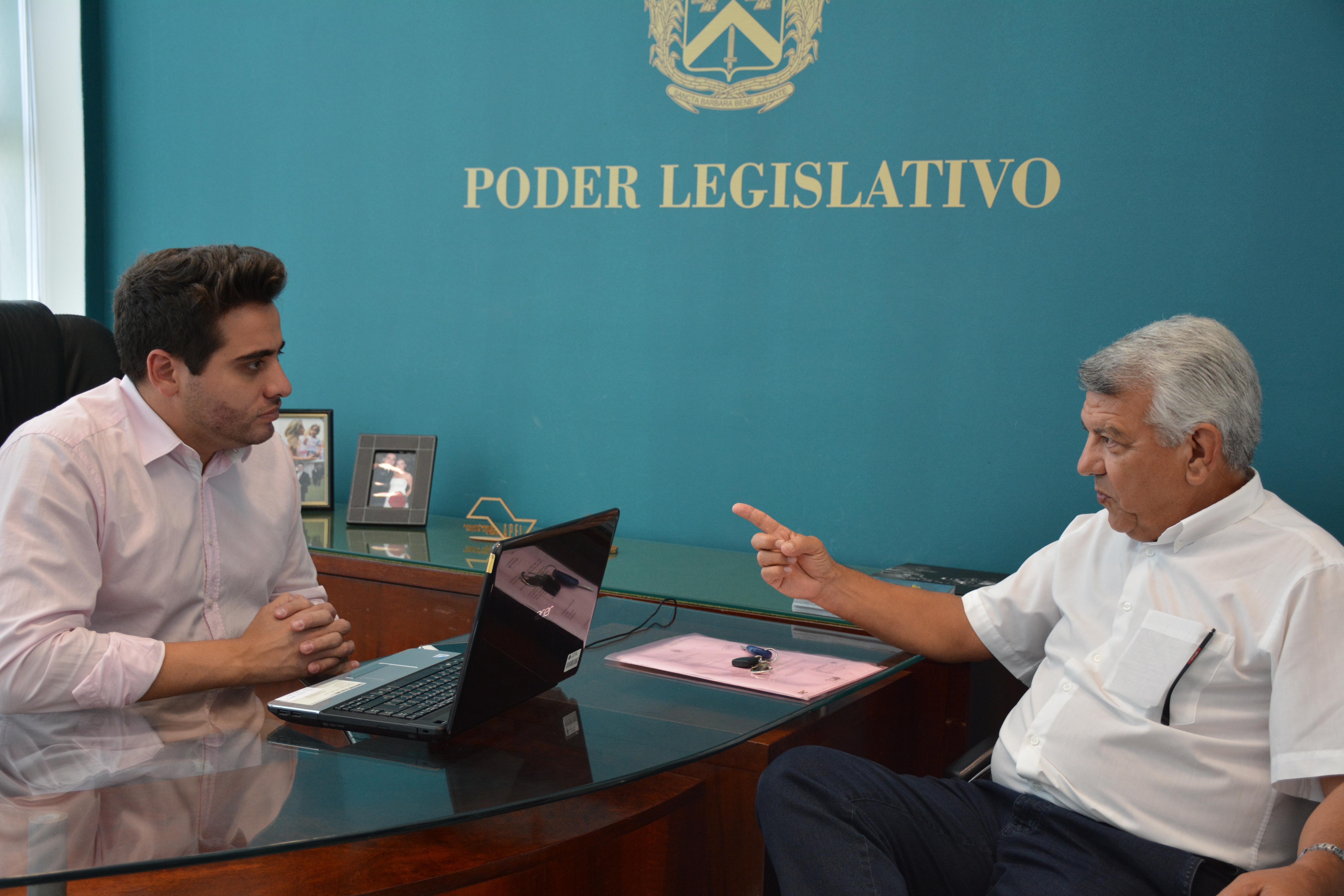 Felipe Sanches recebeu Dorival Zanette, do Conselho Central de Piracicaba