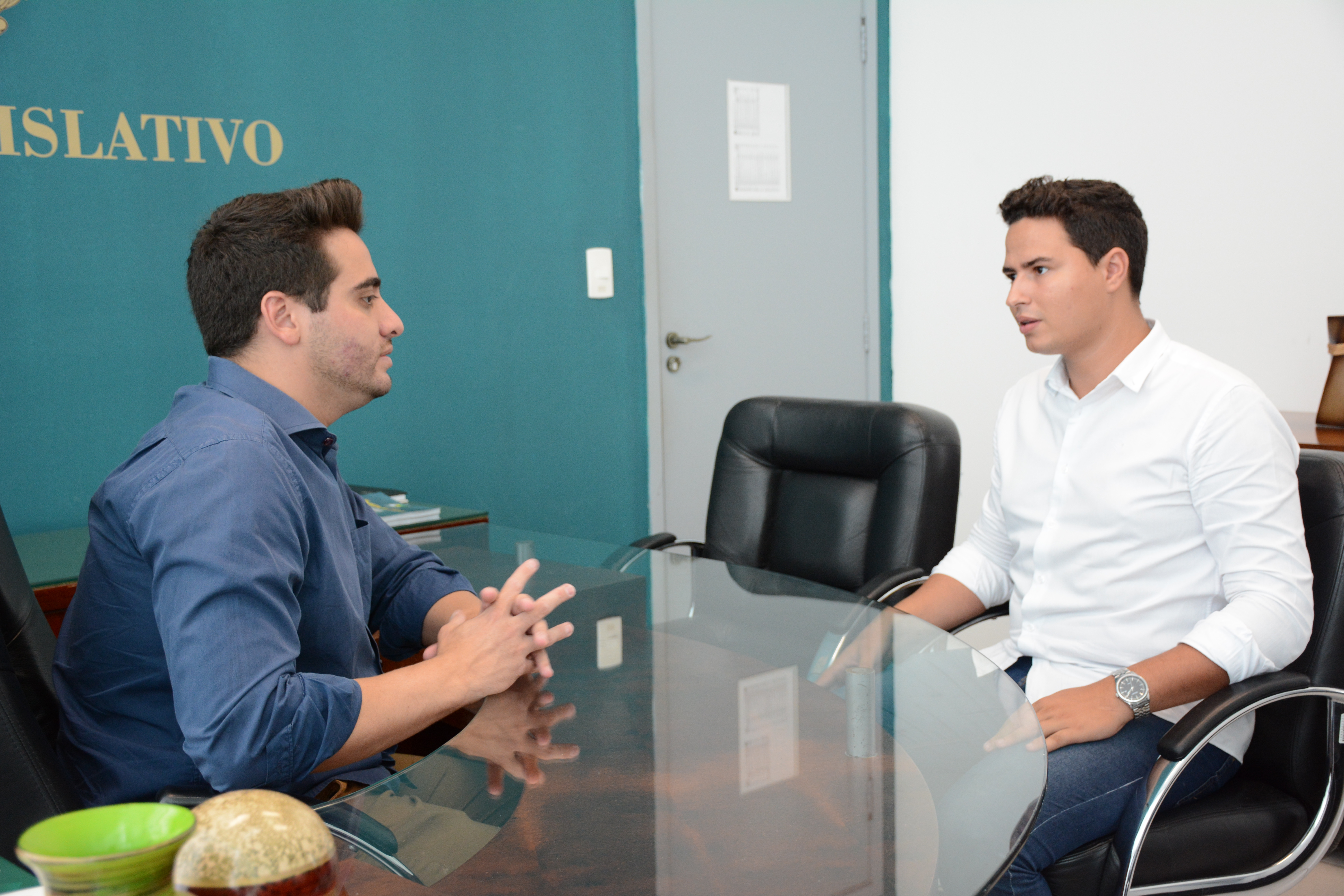 Felipe Sanches recebeu Marcos Fontes, suplente de deputado estadual, em seu gabinete