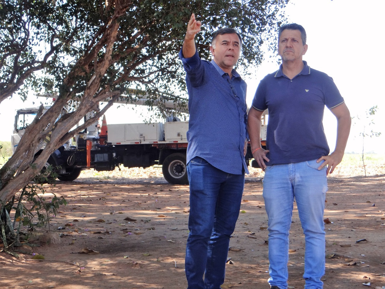 Kadu acompanhou a visita de consultor da CPFL ao bairro rural