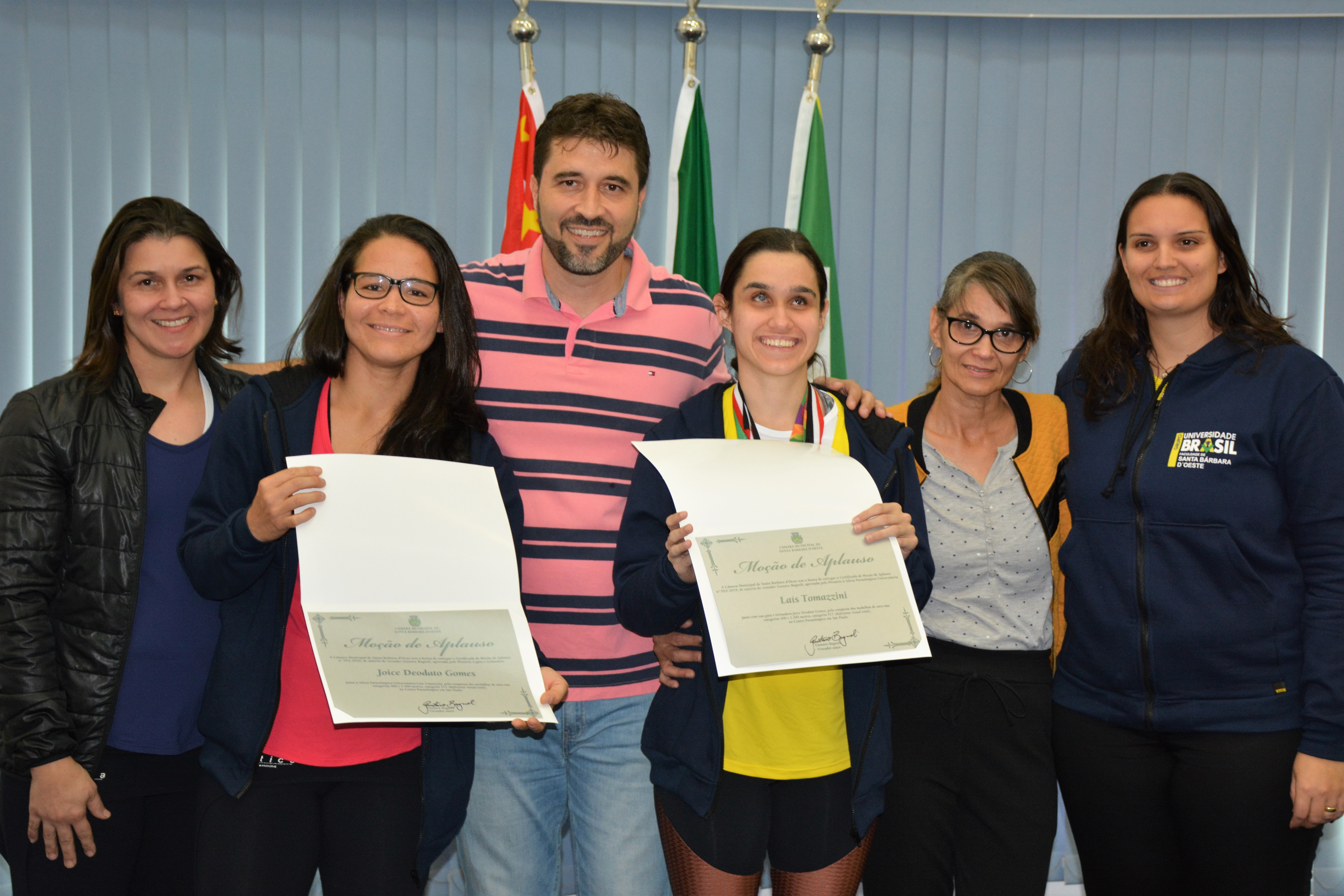 Gustavo Bagnoli entregou moção de aplauso a medalhistas dos Jogos Regionais e das Paralimpíadas Universitárias