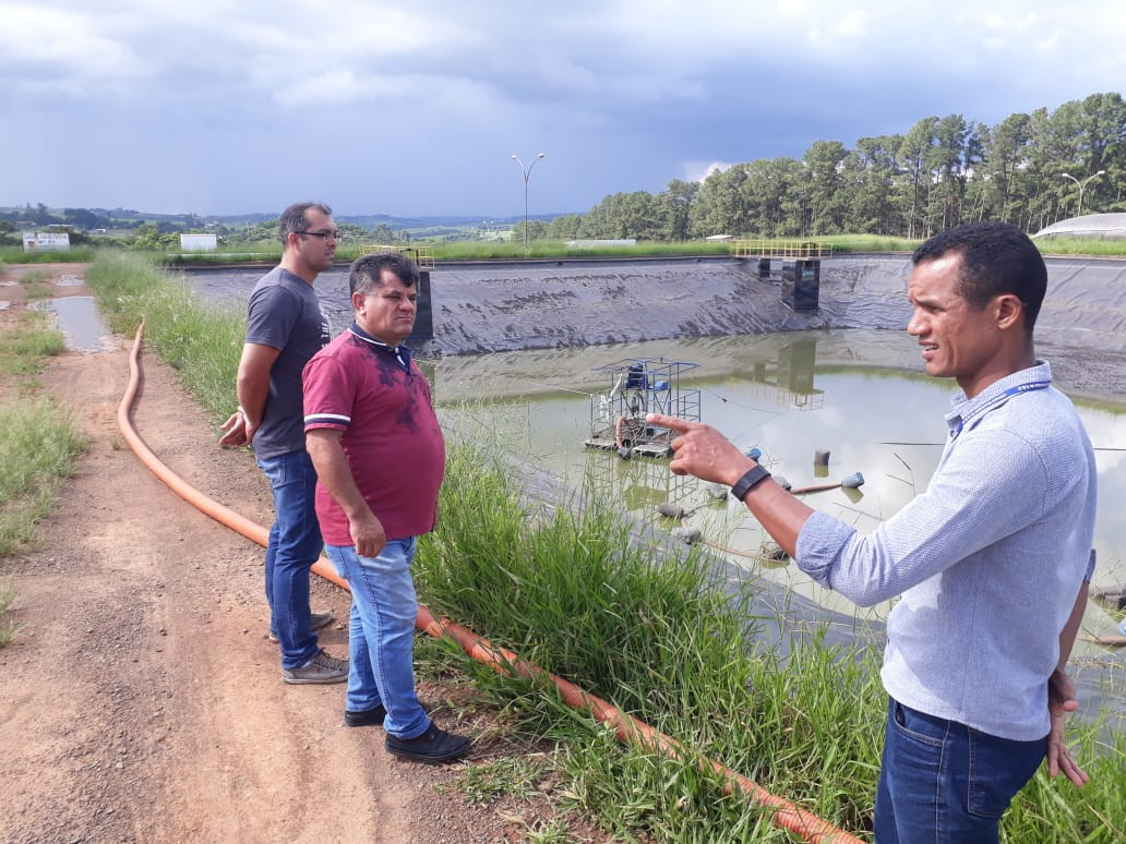 Vereadores fiscalizam andamento das obras de ampliação da ETE Balsa