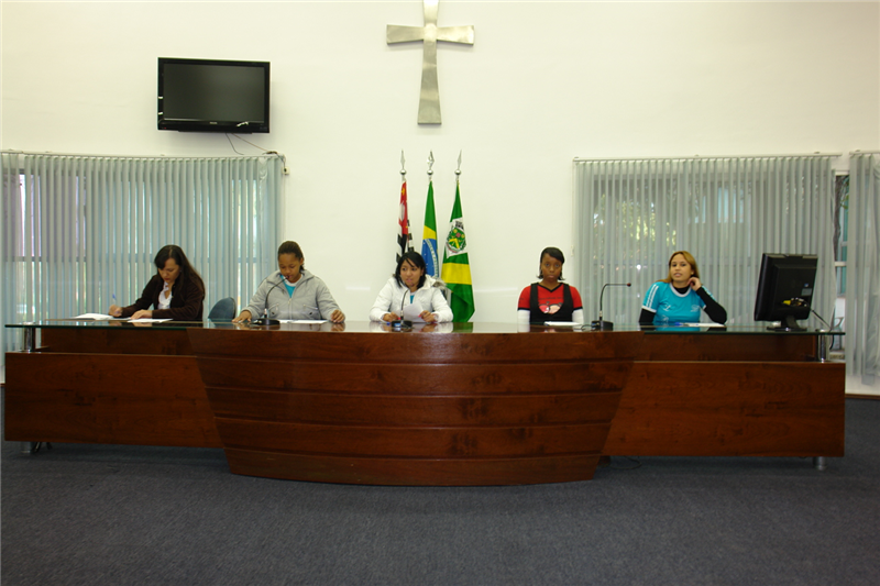 Alunos comandaram reunião simulada, hoje, na Câmara Municipal