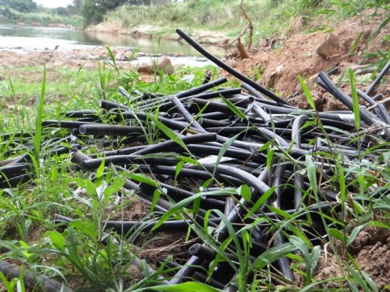 Fios de cobre foram encontrados às margens do rio Piracicaba