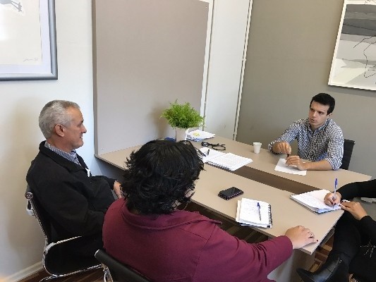 Celso da Bicicletaria em visita à Câmara de Americana