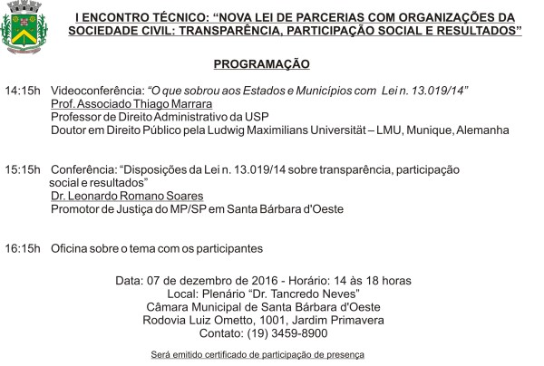 Evento terá início às 14h15, no Plenário Dr. Tancredo Neves