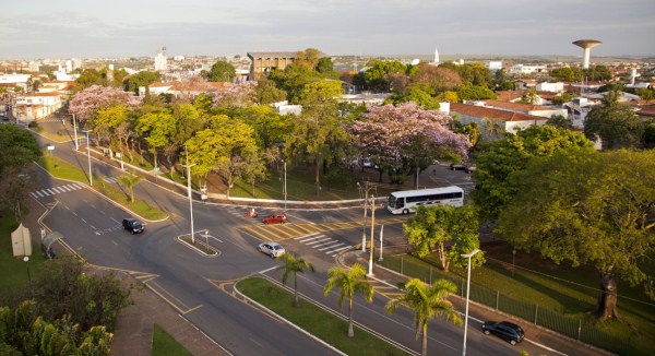 Região próxima à Prefeitura é bastante arborizada 