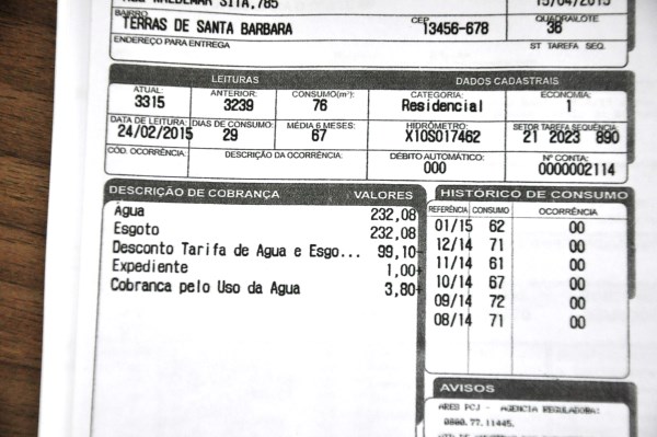 Cobrança de esgoto igual à da água assusta munícipes