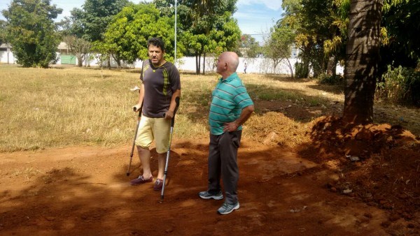 Kadu visitou o a área ontem (16) e vistoriou início de obras