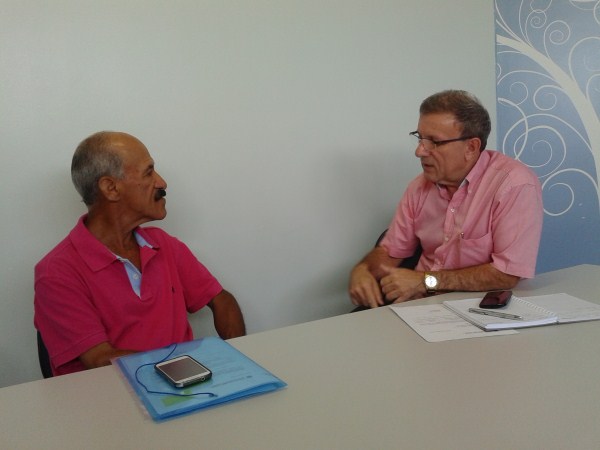 Pereira conversa com diretor da Santa Casa de Misericórdia