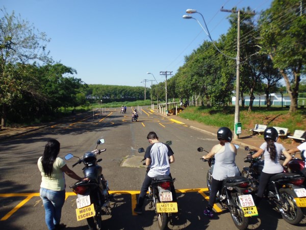 Pintura foi providenciada em área para treinos em motos