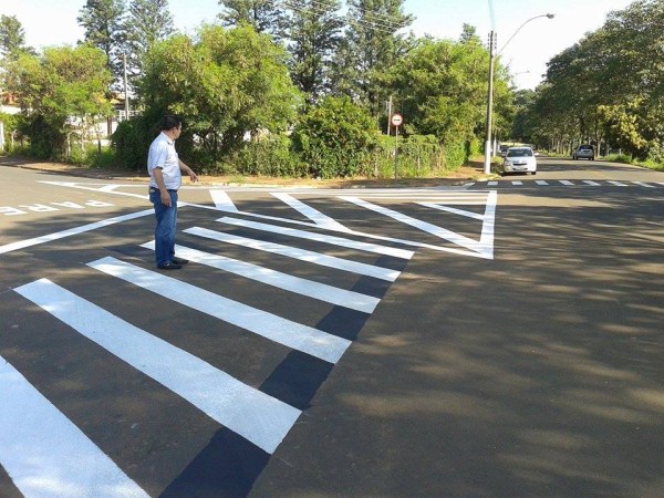 Sinalização de solo deve garantir mais segurança no local