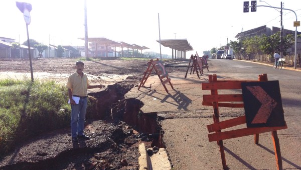 Pereira cita prejuízos causados pela interrupção dessa obra