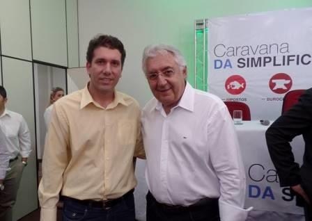 Giovanni Bonfim e o ministro Guilherme Afif Domingos