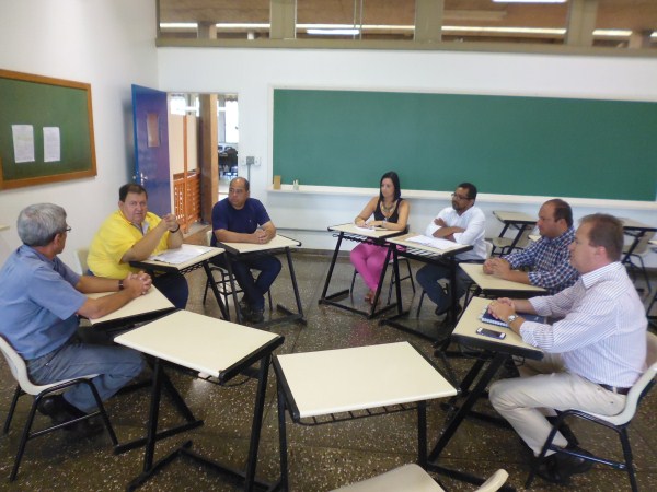 Juca em reunião com representantes da Unimep e do União.