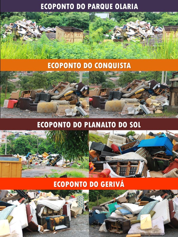 Bebeto critica estado de abandono dos Ecopontos pela cidade