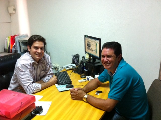 Antônio da Loja em reunião com Dreison Iatarola.