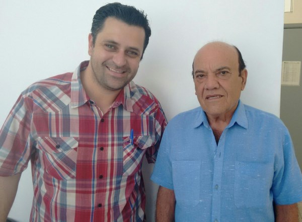 Vereador Celso Ávila recebe visita de Ovídio Caetano. 