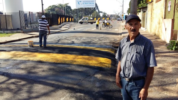 Pedido de Pereira por lombada e faixa é atendido.