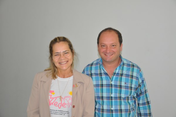 Carla Bueno conversou com o presidente da Câmara, Juca 