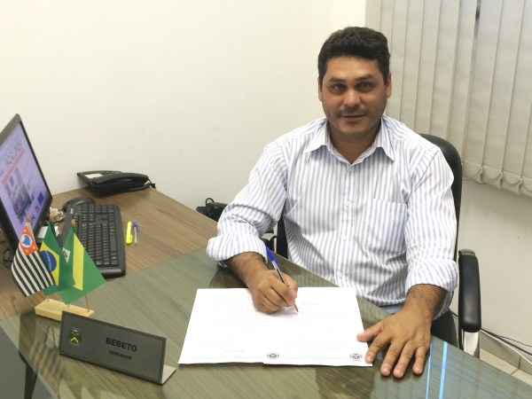 Vereador Bebeto protocolou moção de apelo nesta tarde